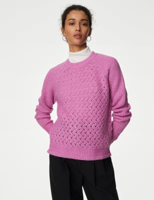 Pink shop jumper m&s