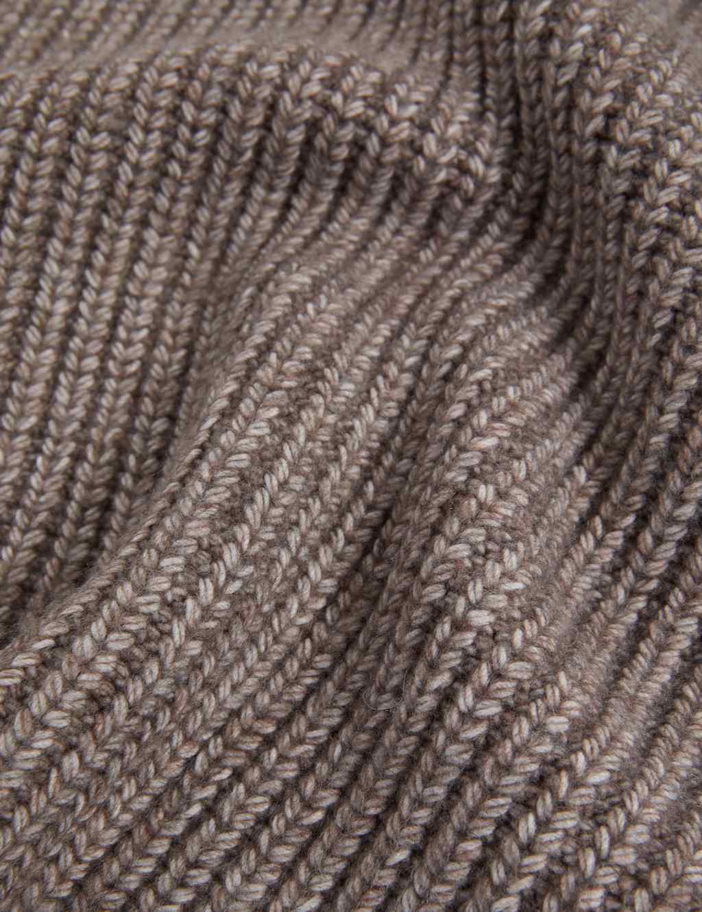 Recycled Blend Ribbed Roll Neck Knitted Vest image 6