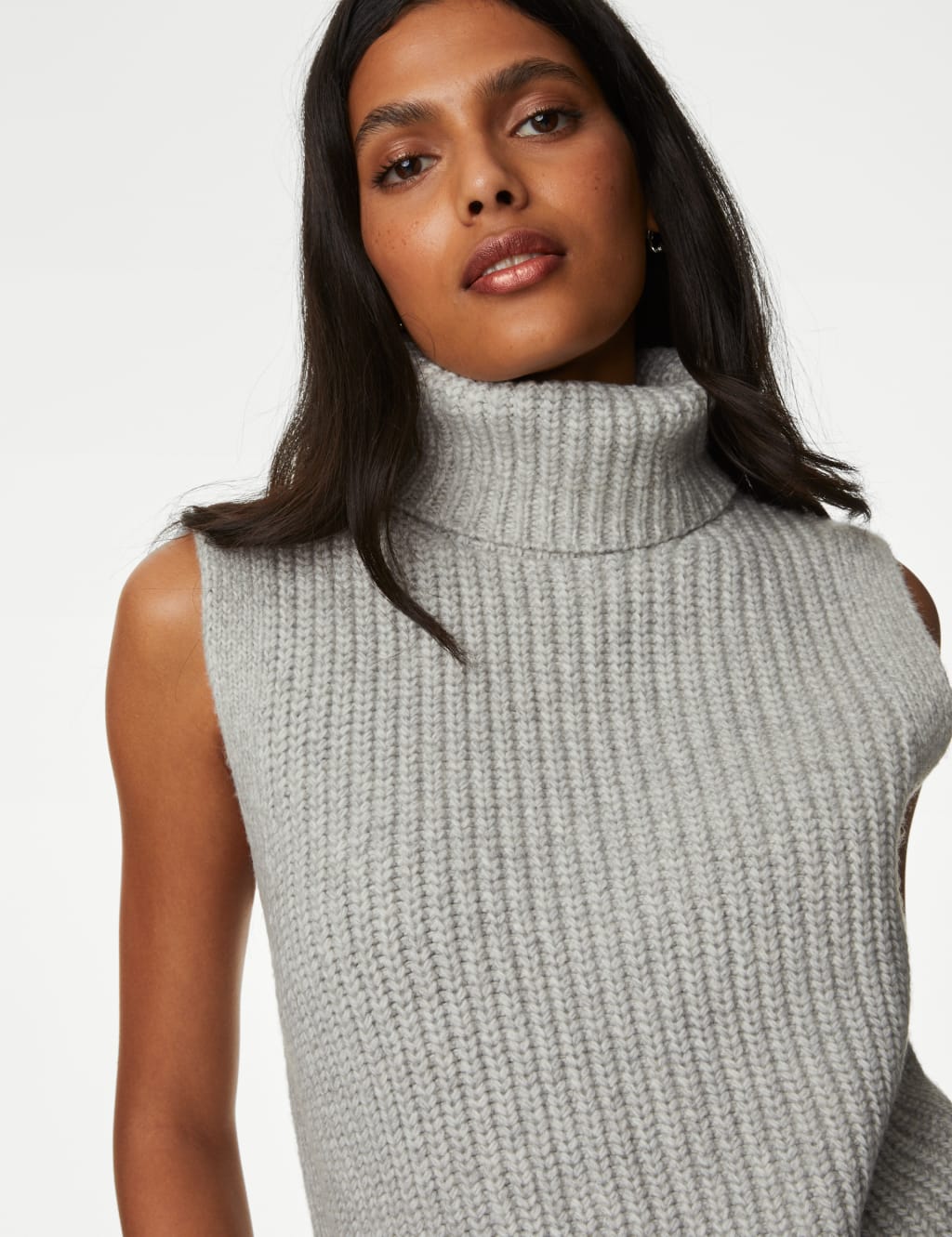 White roll neck top on sale