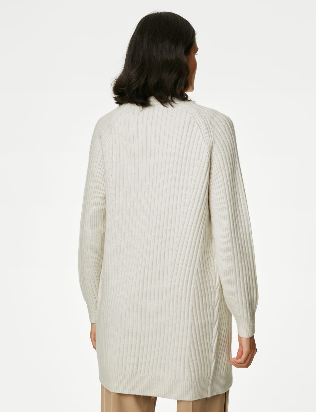 Ribbed Edge To Edge Longline Cardigan image 5