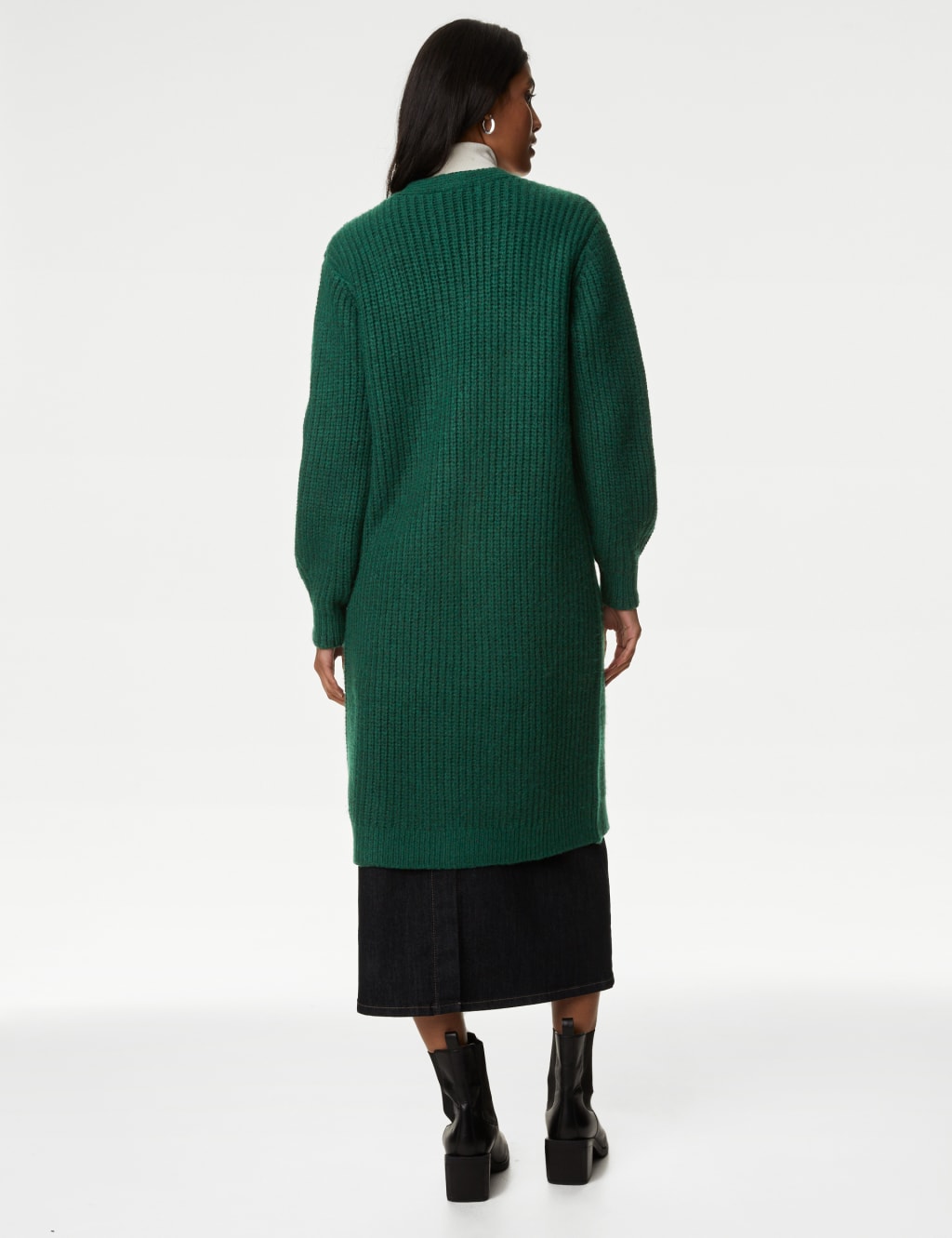 Ribbed Edge to Edge Longline Cardigan image 5