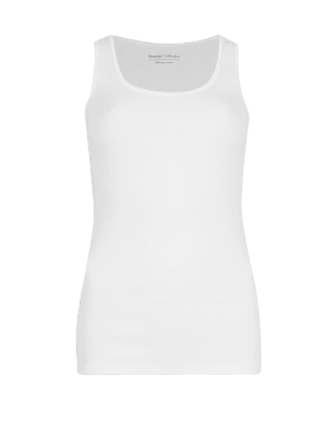 m&s ladies cotton vest tops