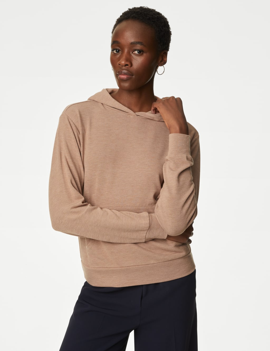 Cosy Lightweight Relaxed Hoodie image 1