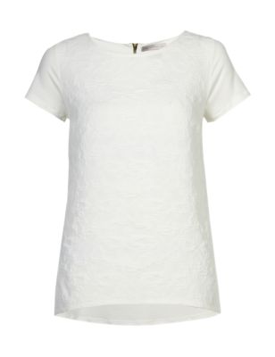 Short Sleeve Textured Top | M&S Collection | M&S