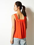 Pure Cotton Textured Camisole Top