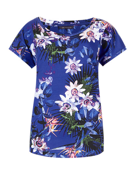 Pure Cotton Floral T-Shirt | M&S Collection | M&S