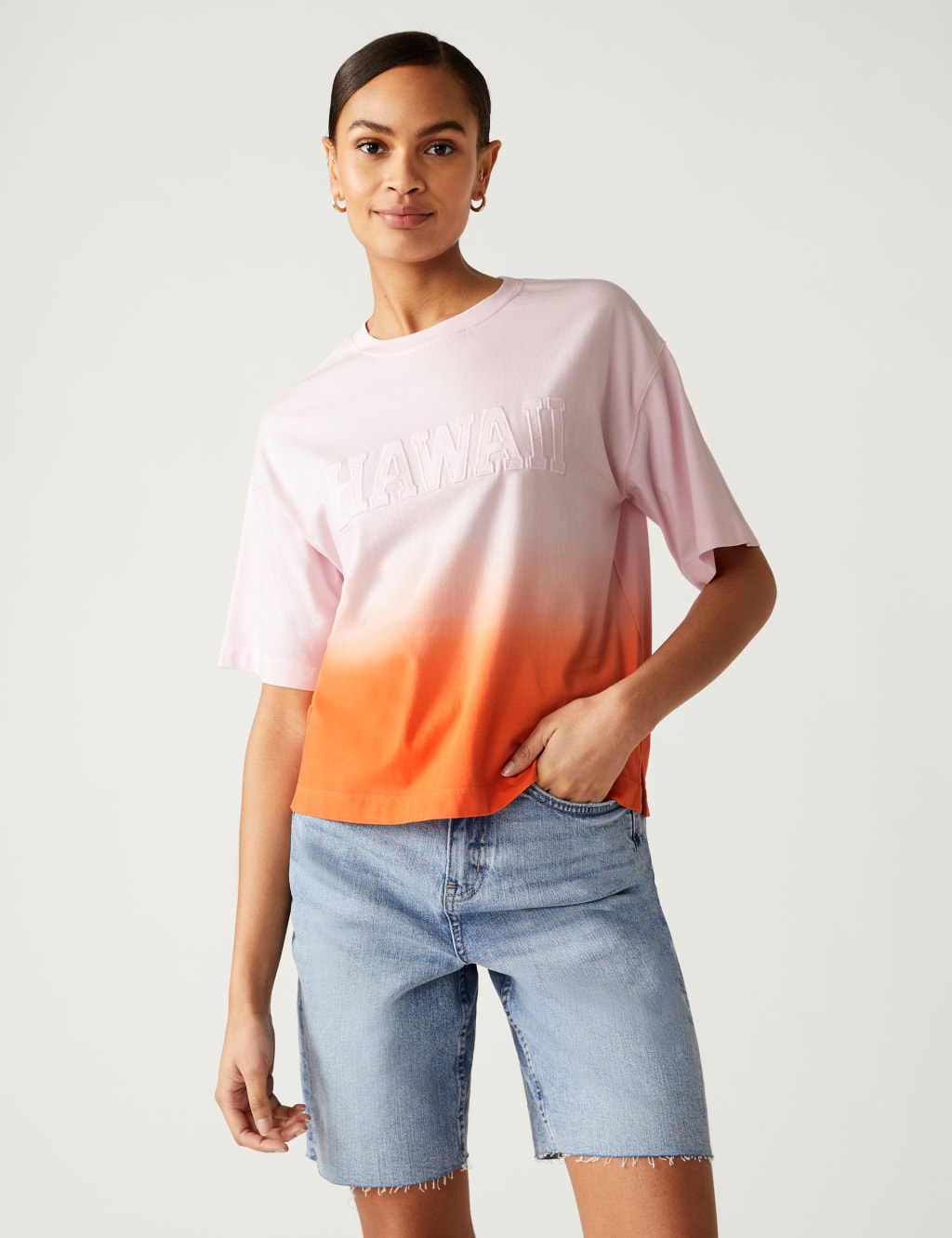 Pure Cotton Hawaii Slogan T-Shirt image 2