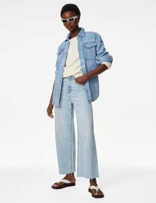 

Womens M&S Collection Strukturiertes Sweatshirt aus reiner Baumwolle mit Rundhalsausschnitt - Light Natural, Light Natural