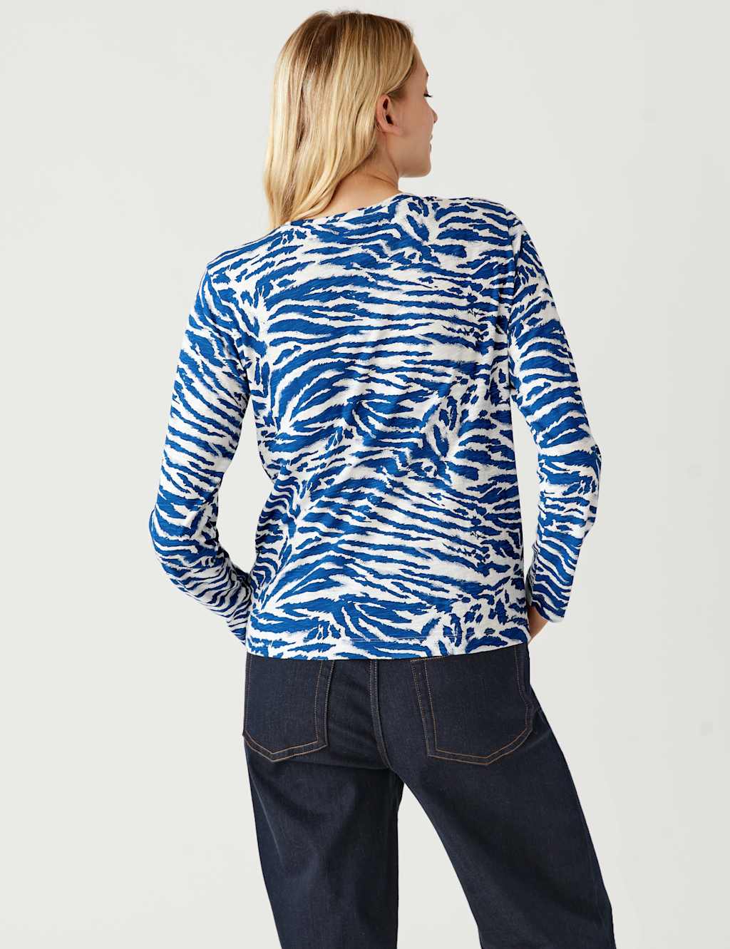 Pure Cotton Printed Crew Neck T-Shirt image 3