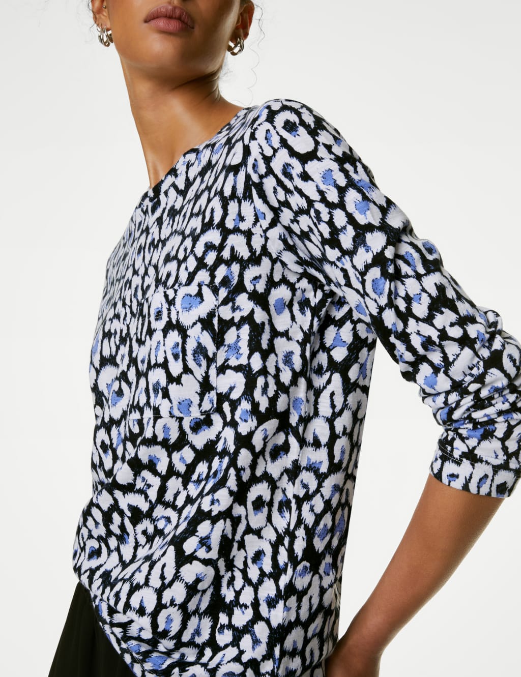 Pure Cotton Printed Crew Neck T-Shirt image 4