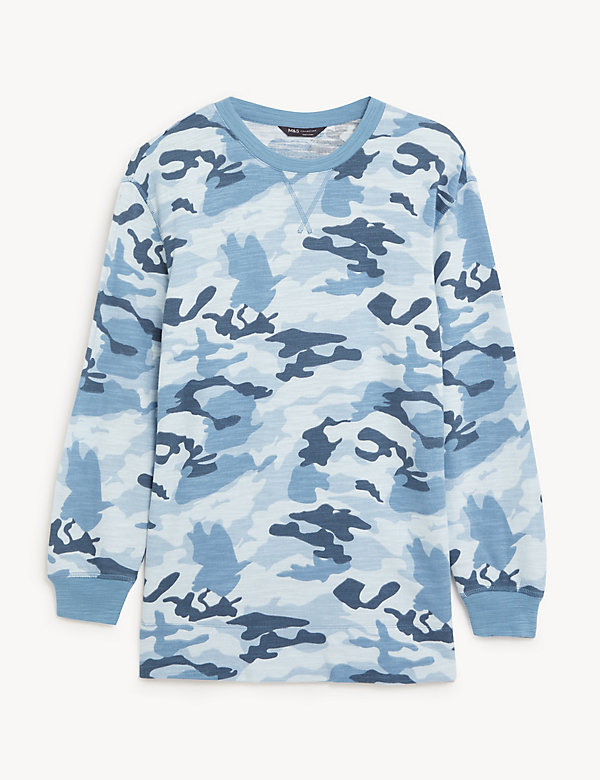 Pure Cotton Animal Print Sweatshirt - FR