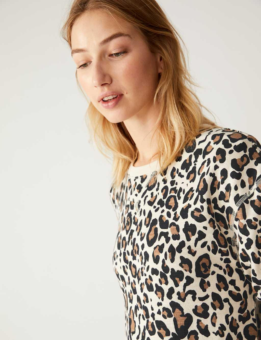 Pure Cotton Animal Print Sweatshirt image 3