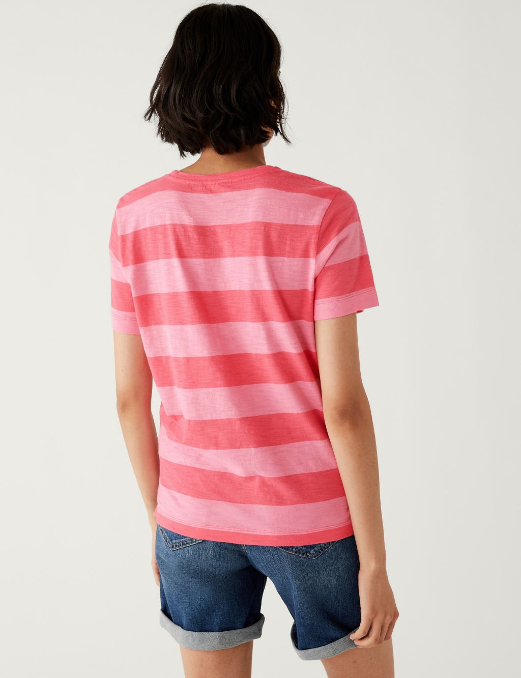 Pure Cotton Striped Pocket T-Shirt image 4