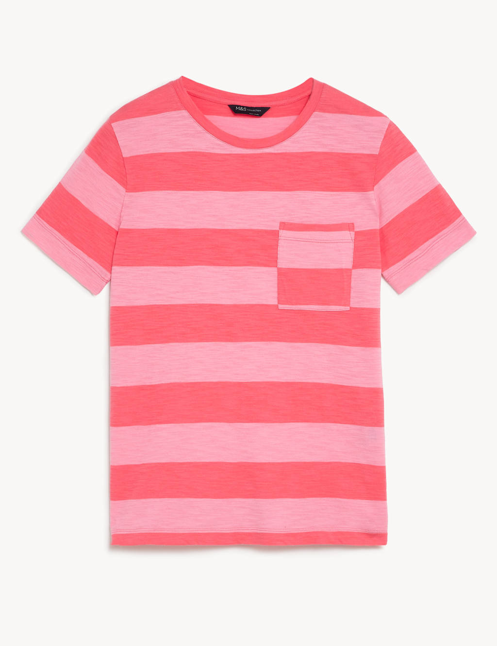 Pure Cotton Striped Pocket T-Shirt image 2