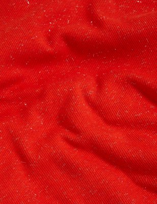 

Womens M&S Collection Glitzeroberteil mit Stehkragen und hohem Baumwollanteil - Tomato, Tomato