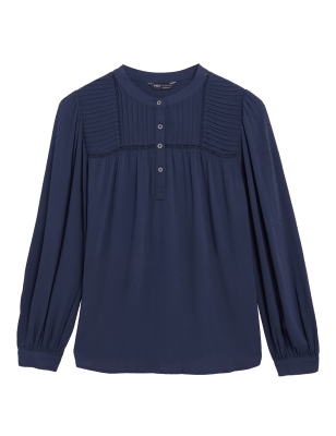 

M&S Collection Blusa cerrada plisadaWomens - Ink, Ink