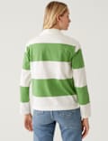 Pure Cotton Striped Rugby Top