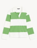Pure Cotton Striped Rugby Top