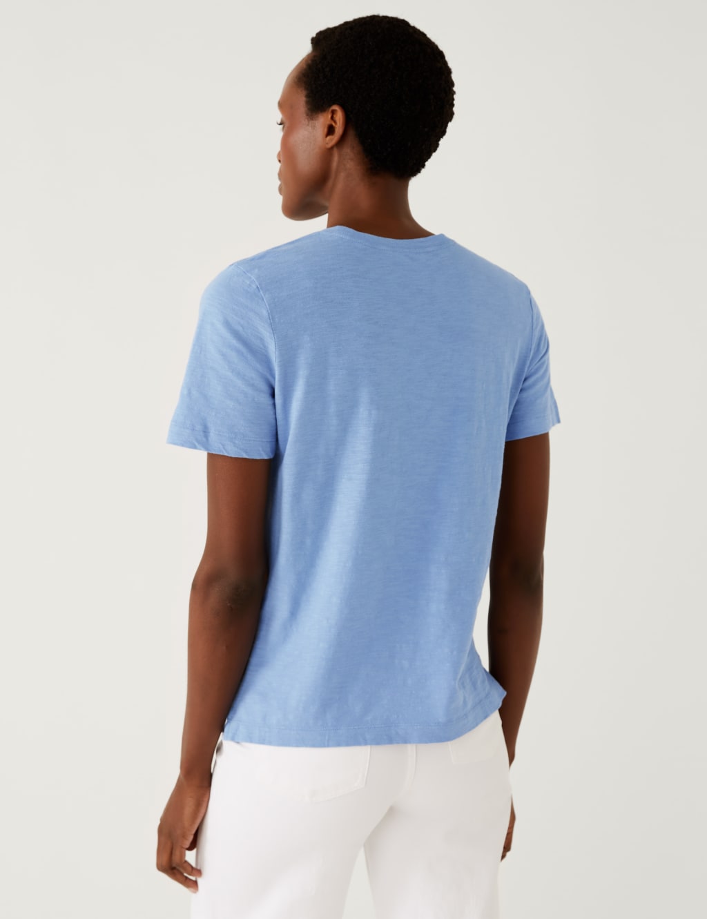 Pure Cotton Lace Pocket T-Shirt image 4
