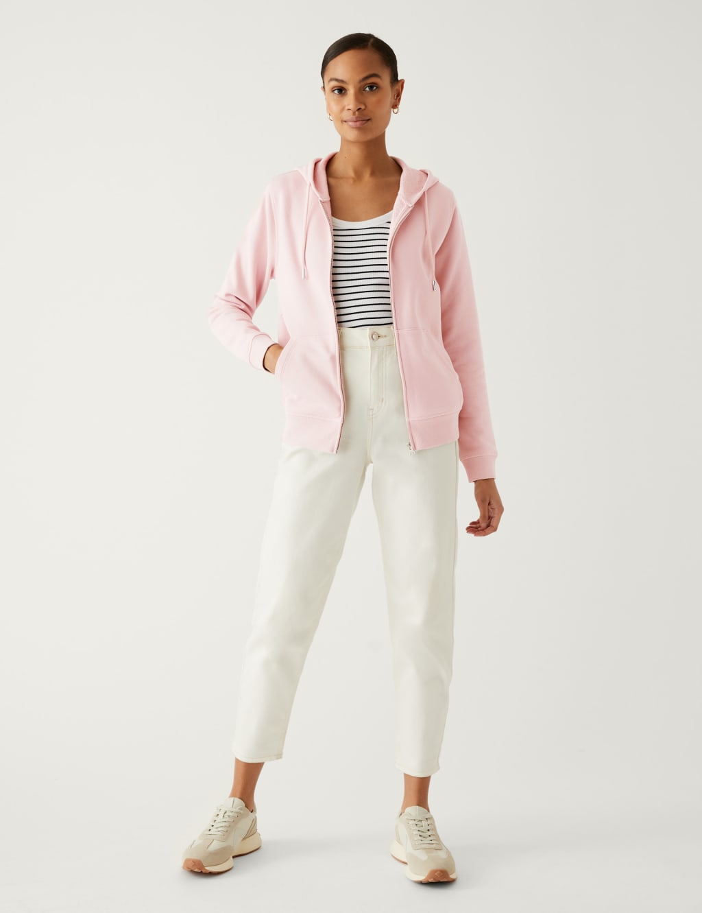 Pure Cotton Zip Up Hoodie image 2