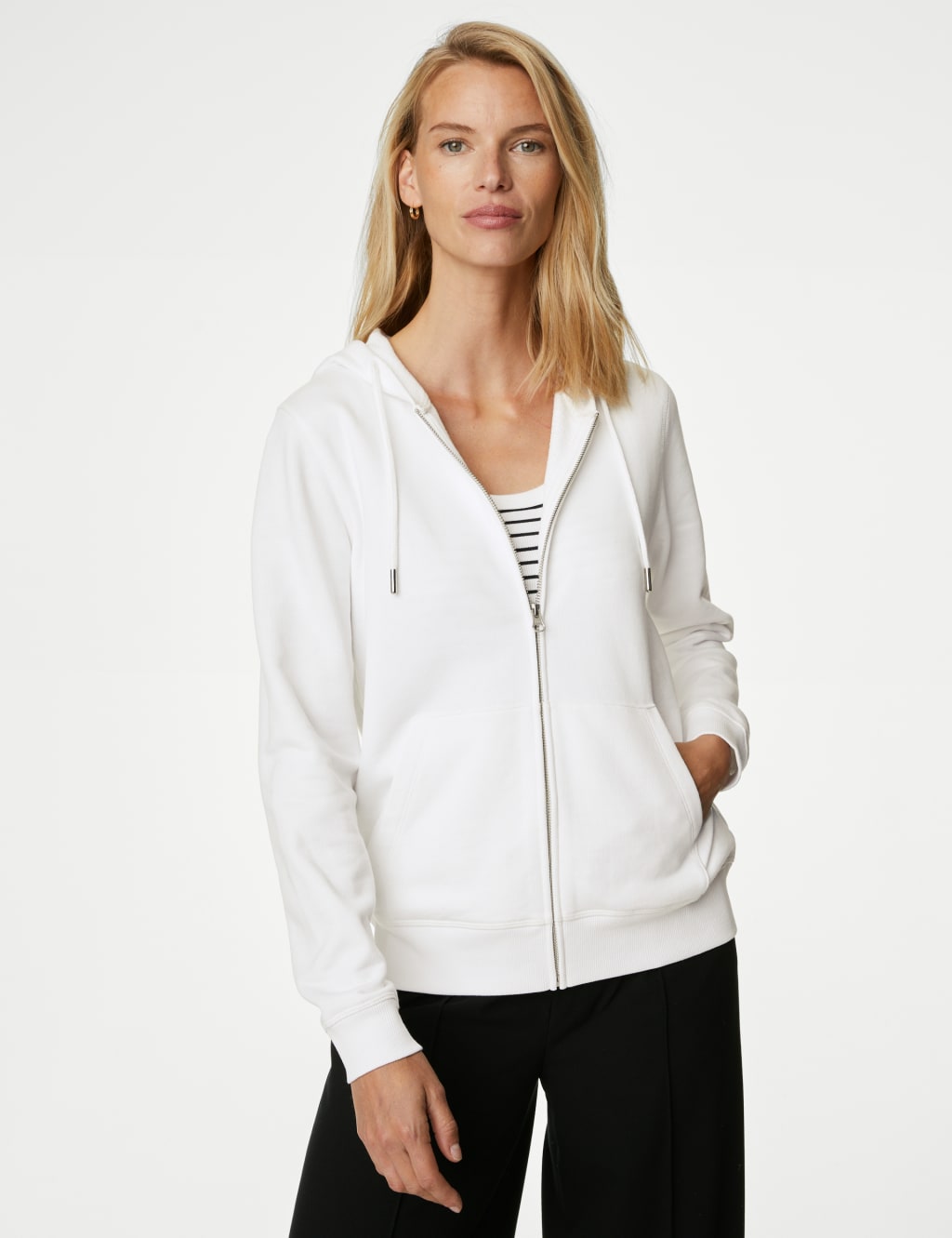 M&s womens zipped hoodies
