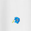 Pure Cotton Embroidered T-Shirt - whitemix