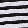 Linen Rich Striped V-Neck T-Shirt - blackmix