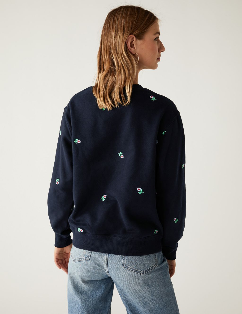 Cotton Rich Embroidered Sweatshirt image 4