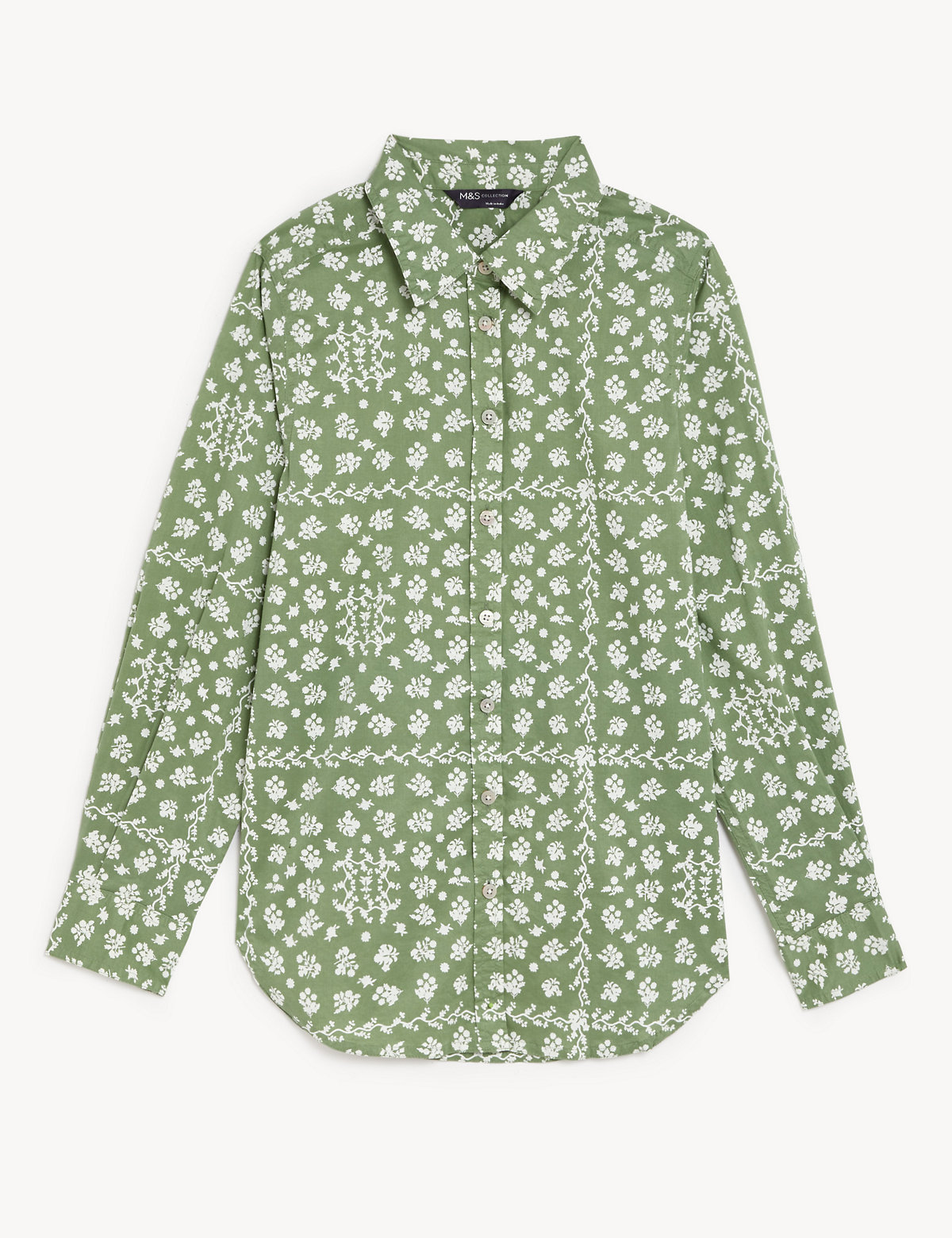 Pure Cotton Printed Collared Shirt