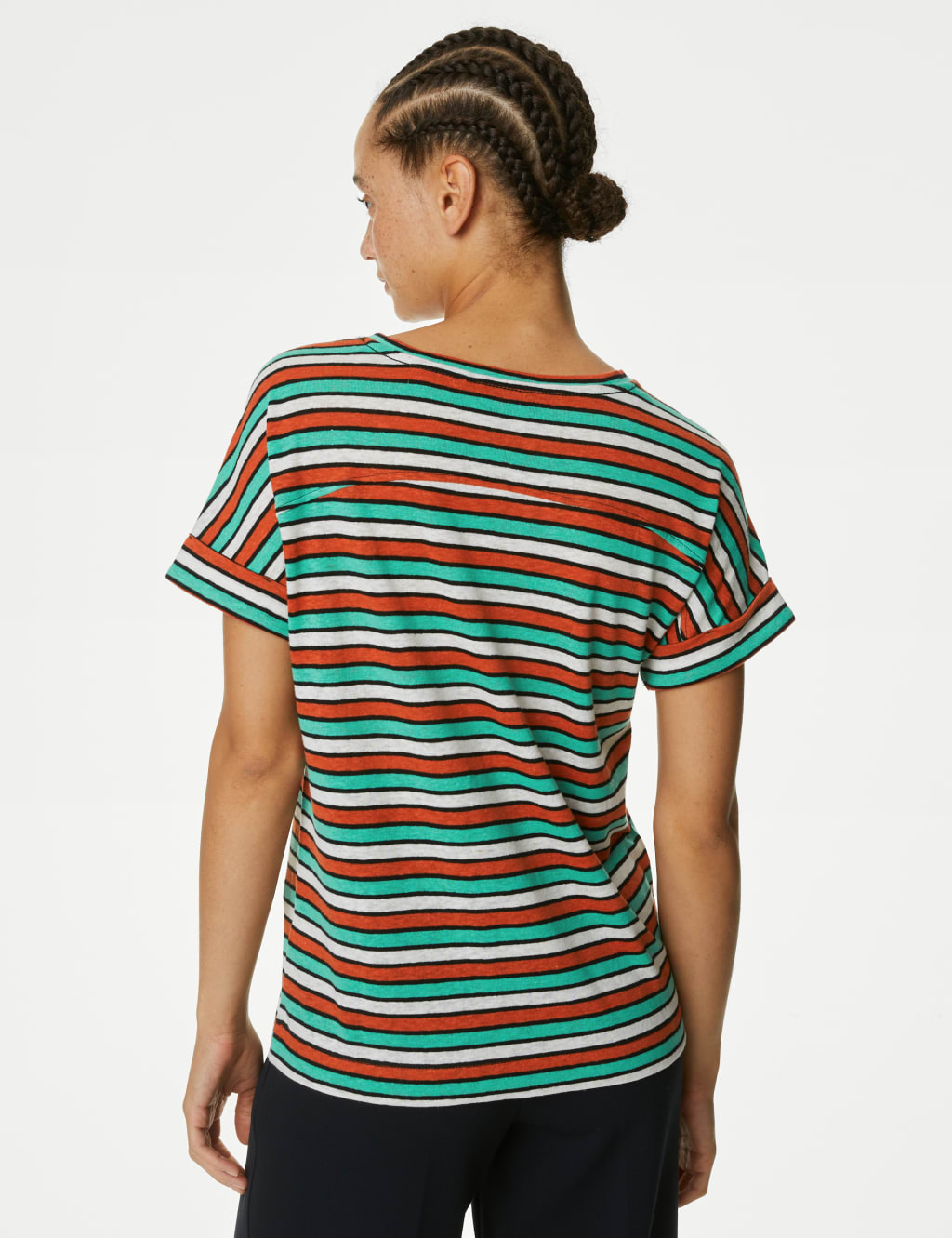 Linen-Rich Striped Top image 5