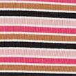 Cotton Rich Striped Henley Top - pinkmix
