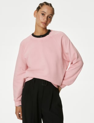 Pure Cotton Crew Neck Sweatshirt