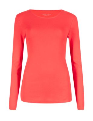Pure Cotton Long Sleeve Top | M&S Collection | M&S