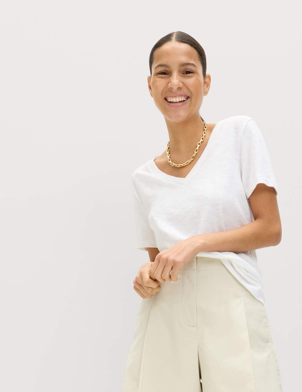 Women's V-Neck T-Shirts | M&S