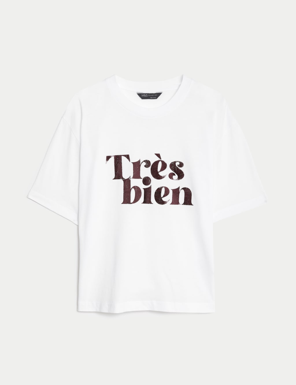 Pure Cotton Slogan T-Shirt image 2