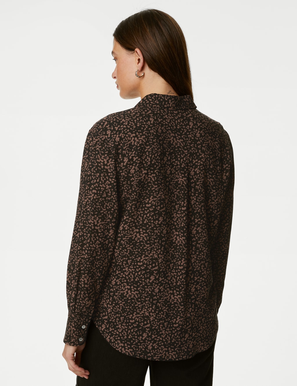 Printed Collared Relaxed Shirt image 5