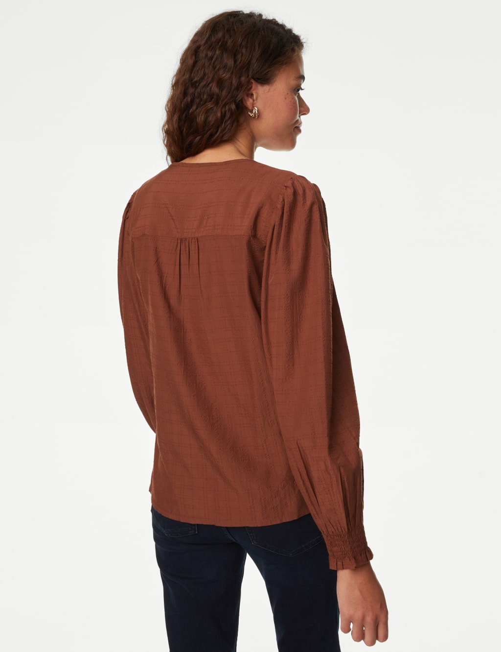Modal Rich Tie Neck Blouse image 5