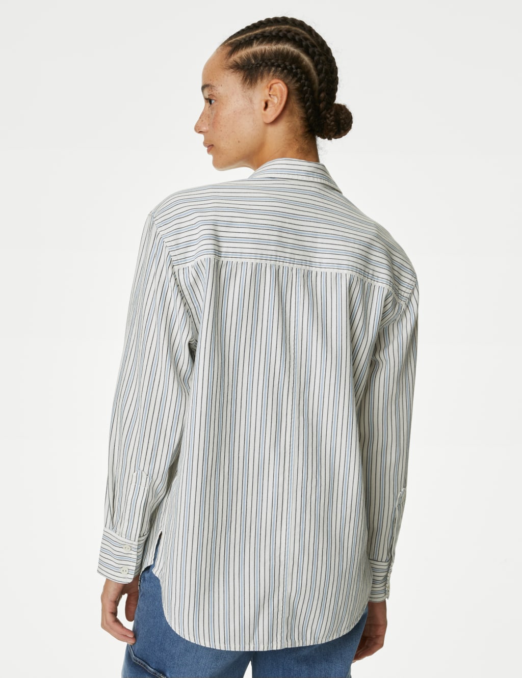 Pure Cotton Striped Collared Shirt image 5