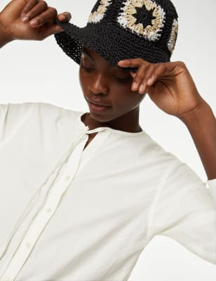

M&S Collection Blusa larga de modalWomens - Ivory, Ivory