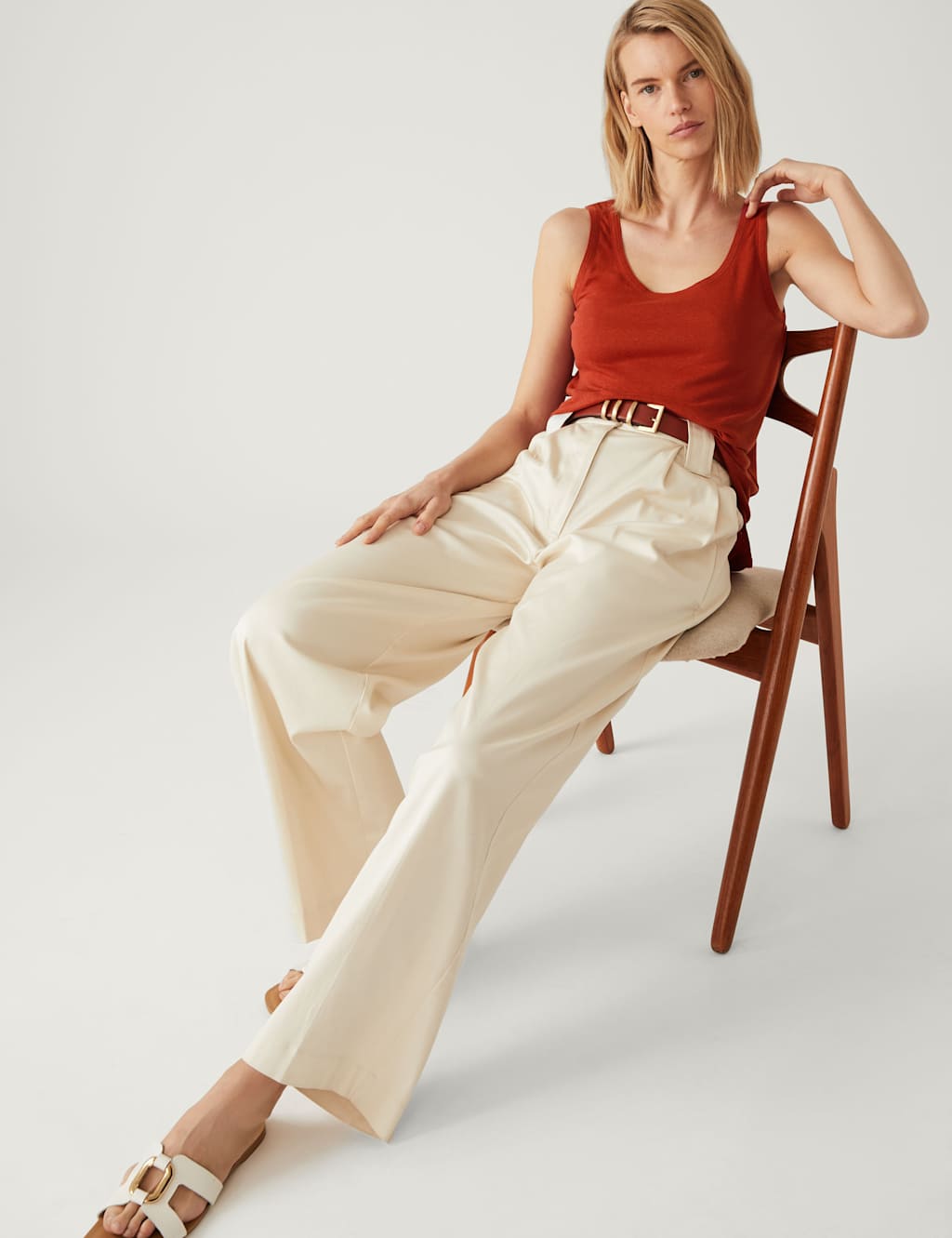 Linen Rich Vest image 1