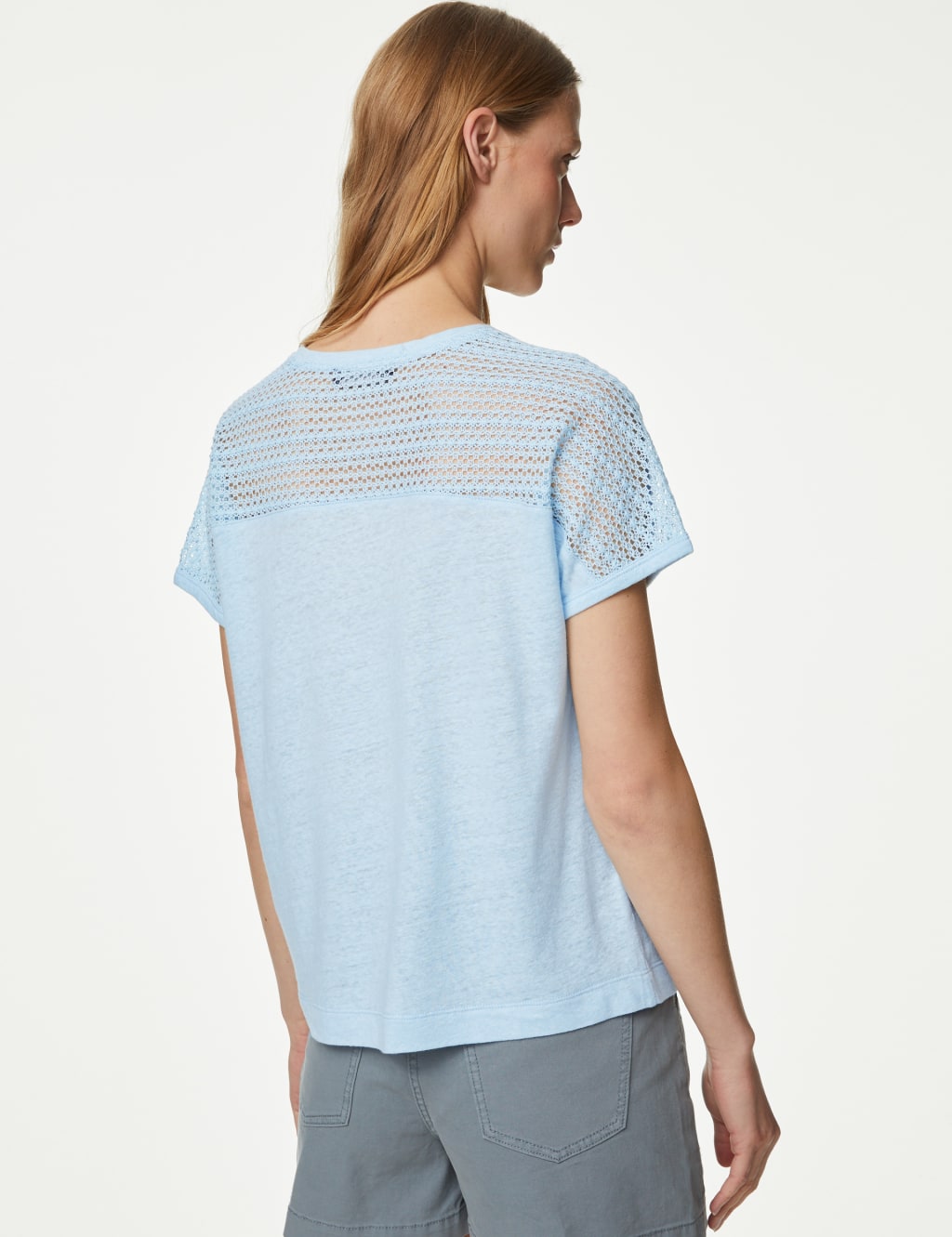Linen Rich Broderie Top image 4