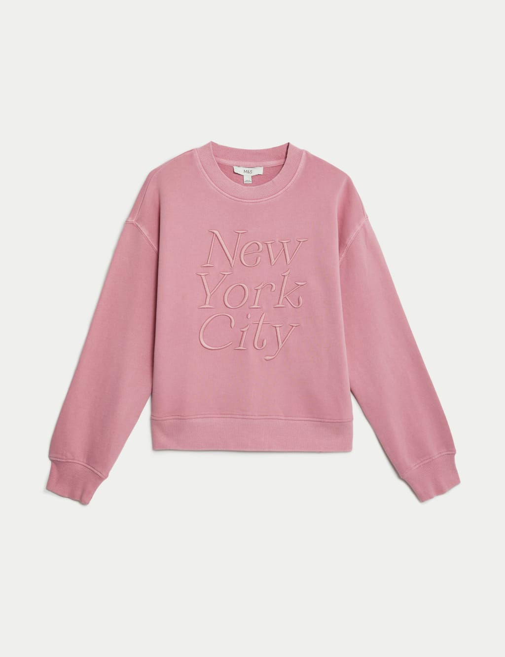 Pure Cotton Slogan Sweatshirt image 2