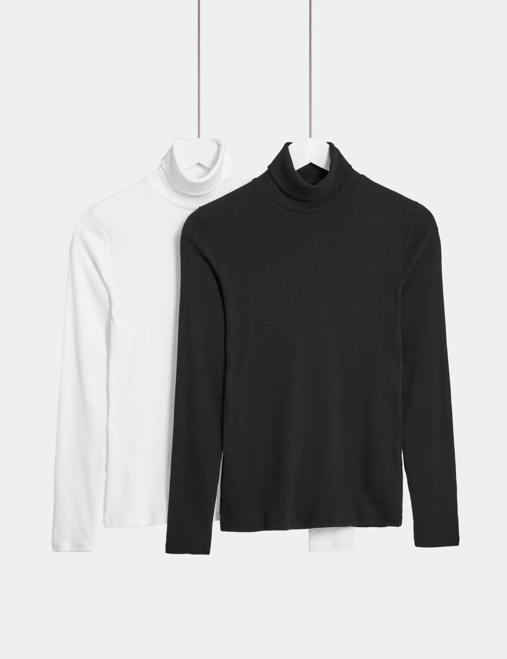 2pk Cotton Rich Ribbed Tops image 1