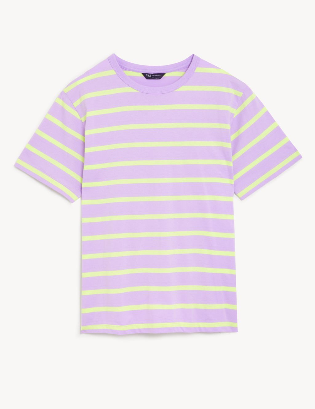 Pure Cotton Oversized Striped T-Shirt image 1