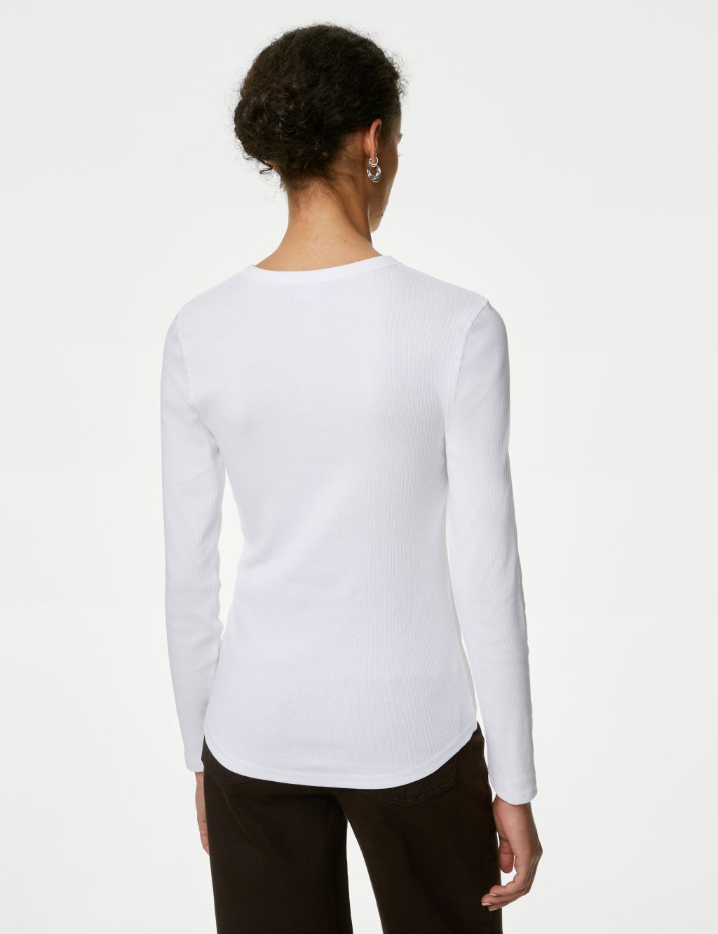 Cotton Rich Ribbed Henley Top image 5