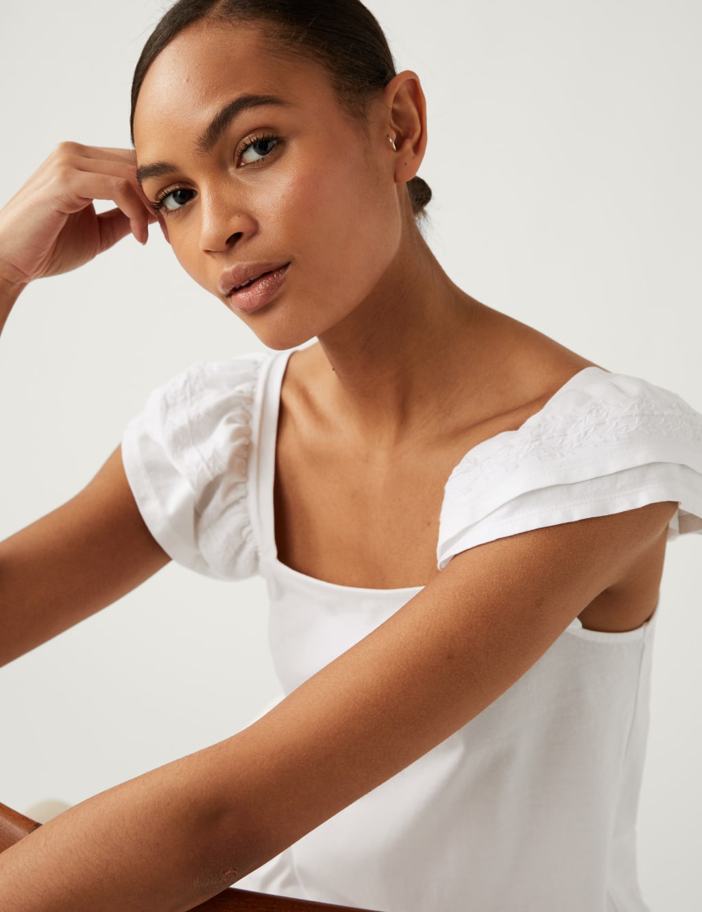 Pure Cotton Ruffle Vest image 1