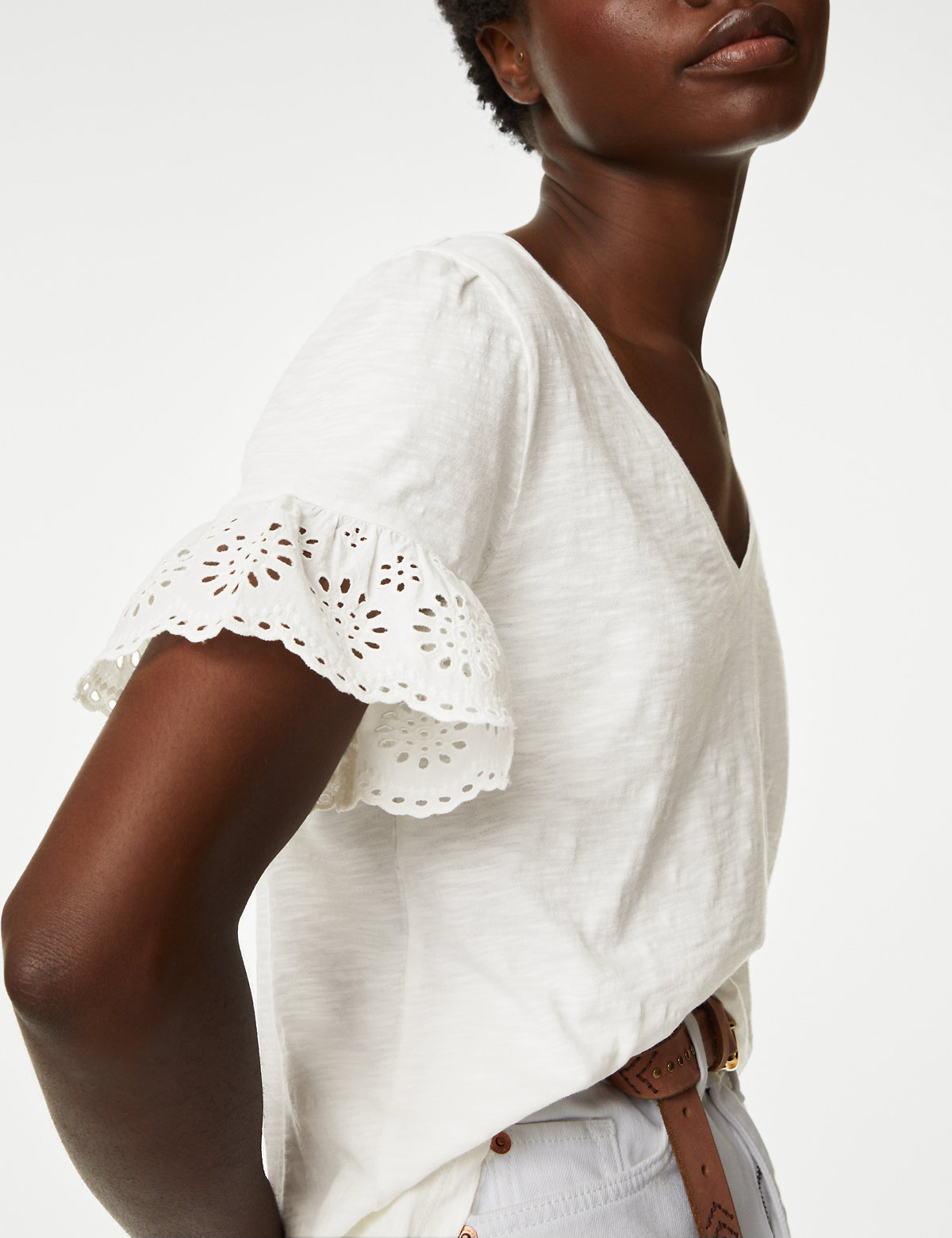 Pure Cotton Broderie Top