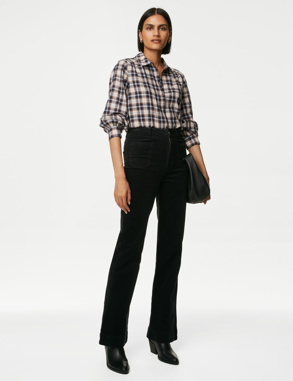 Pure Cotton Checked Collared Shirt image 4