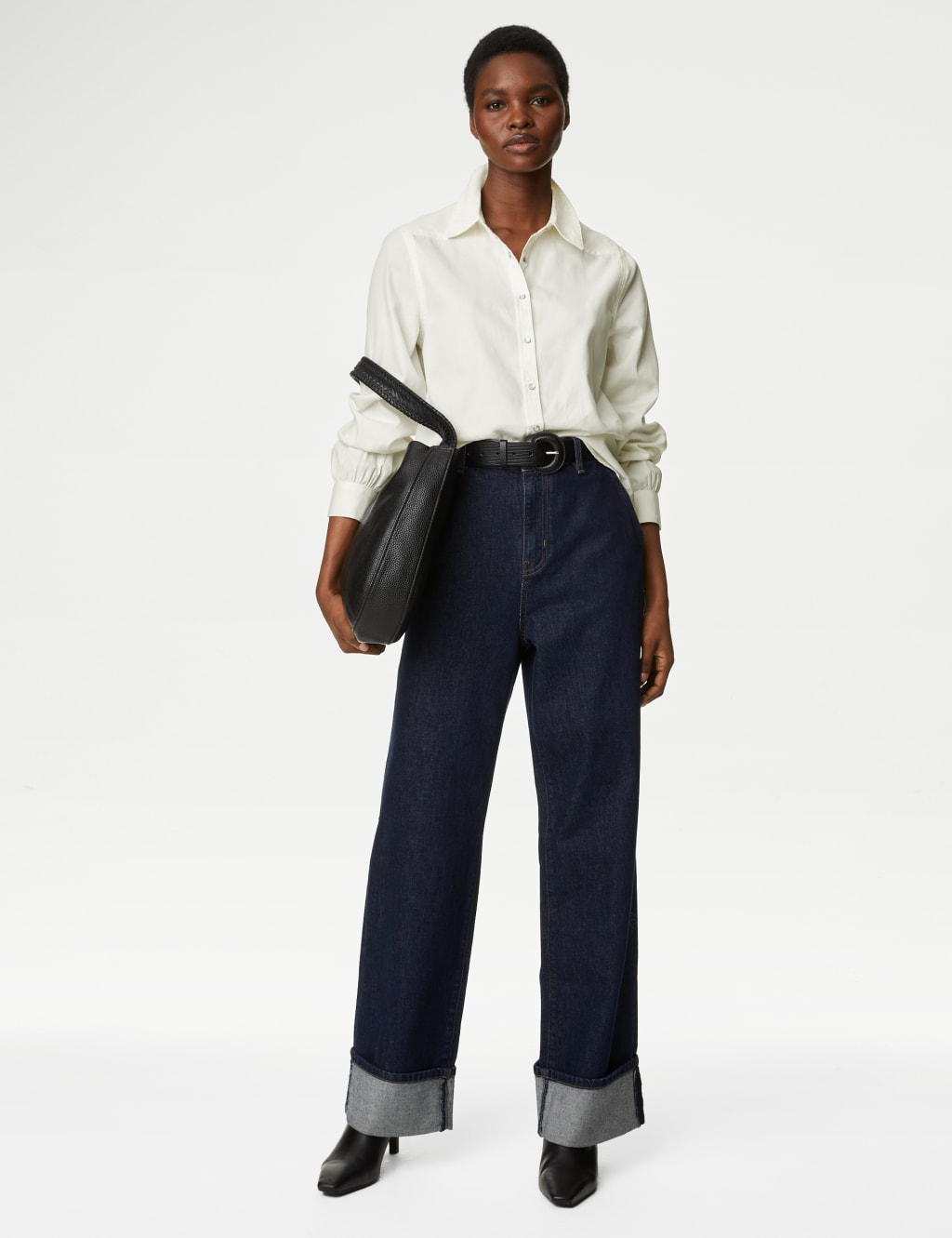 Pure Cotton Collared Shirt image 4
