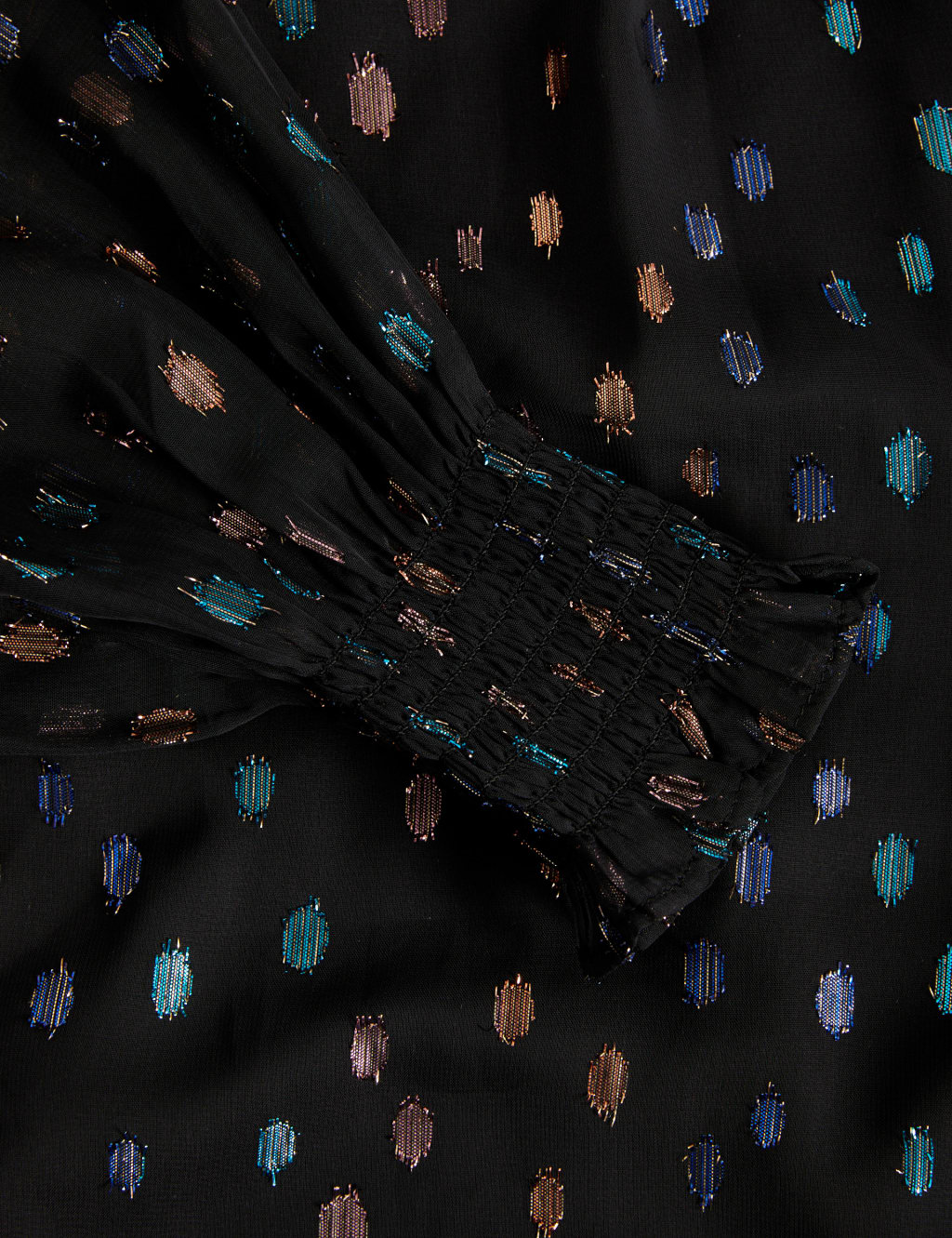 Jacquard High Neck Blouse image 4